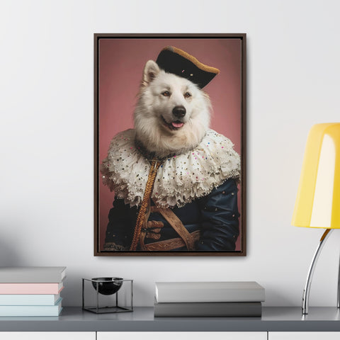 Royal Pet Portrait - White Alsatian