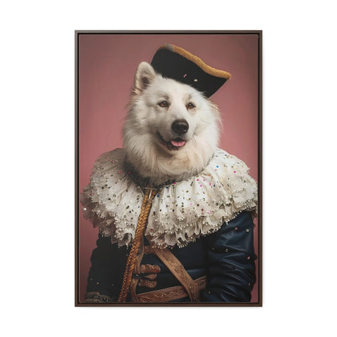 Royal Pet Portrait - White Alsatian