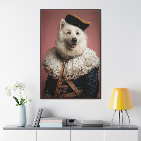 Royal Pet Portrait - White Alsatian