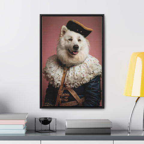 Royal Pet Portrait - White Alsatian