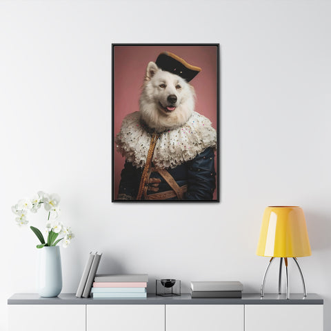 Royal Pet Portrait - White Alsatian