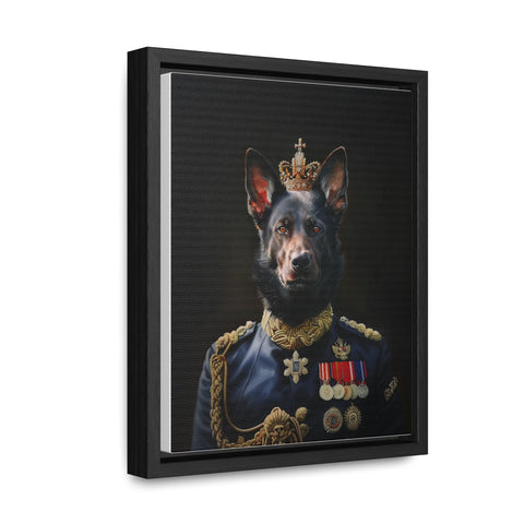 Royal Pet Portrait - Black Alsatian