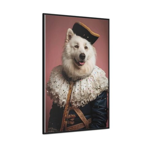 Royal Pet Portrait - White Alsatian