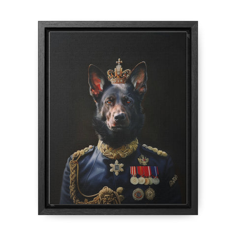 Royal Pet Portrait - Black Alsatian