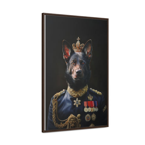 Royal Pet Portrait - Black Alsatian